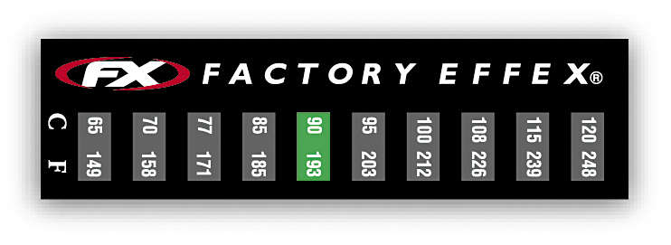 Temperature Stickers 3 Pack - Measures 149-248F, 65-120C - For Radiators, Cylinders, Shocks, Forks and More - Click Image to Close