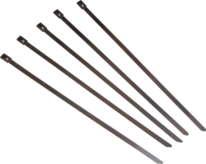 Stainless Steel Cable Ties 8" 5/Pk - Click Image to Close