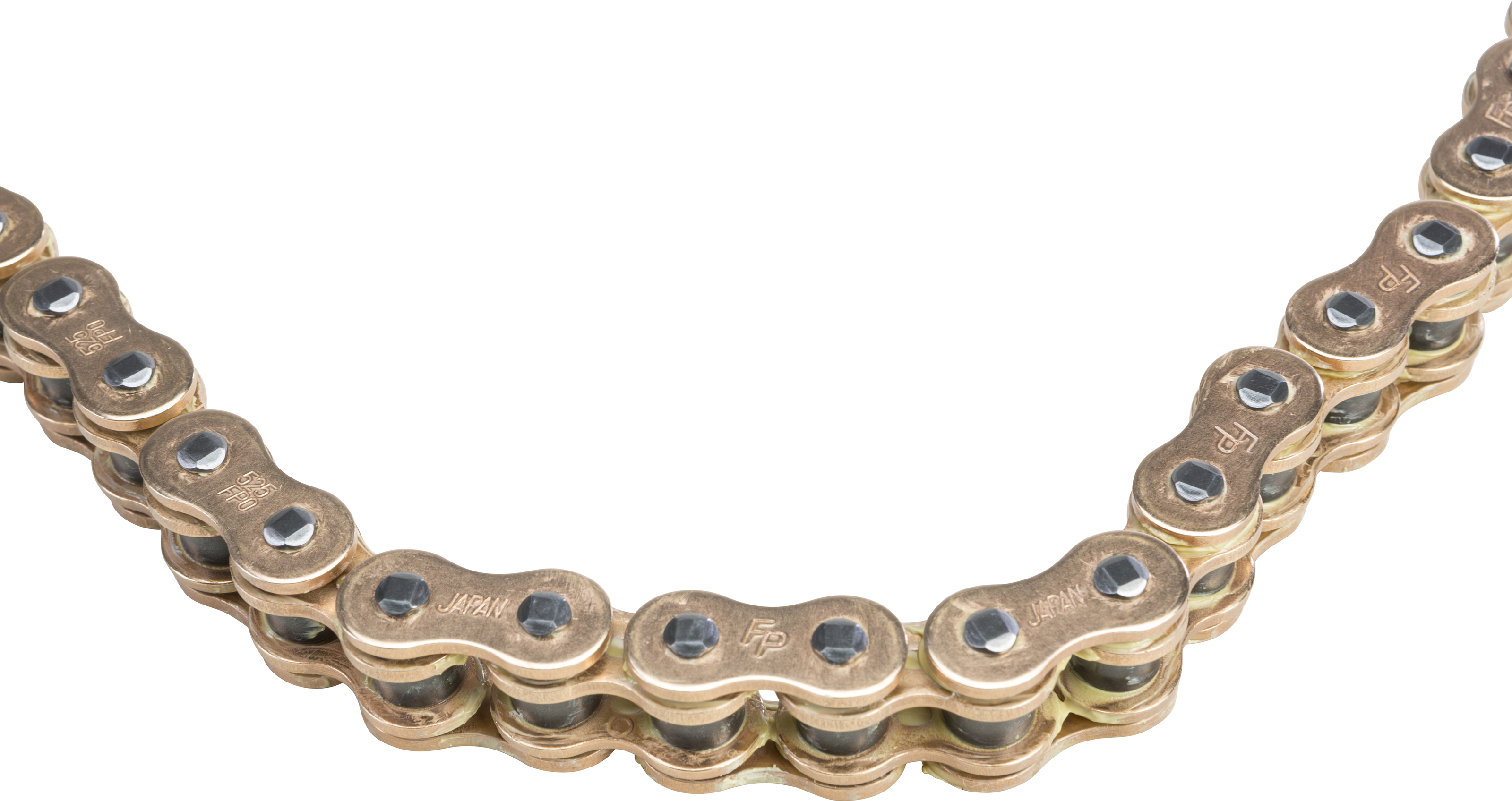 O-Ring Sealed Chain 525 Pitch X 120 Links Gold - Click Image to Close