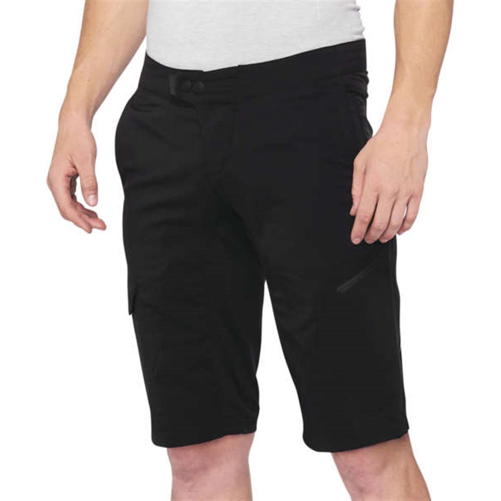 100% Ridecamp Men's Shorts Black Size 34 - Click Image to Close