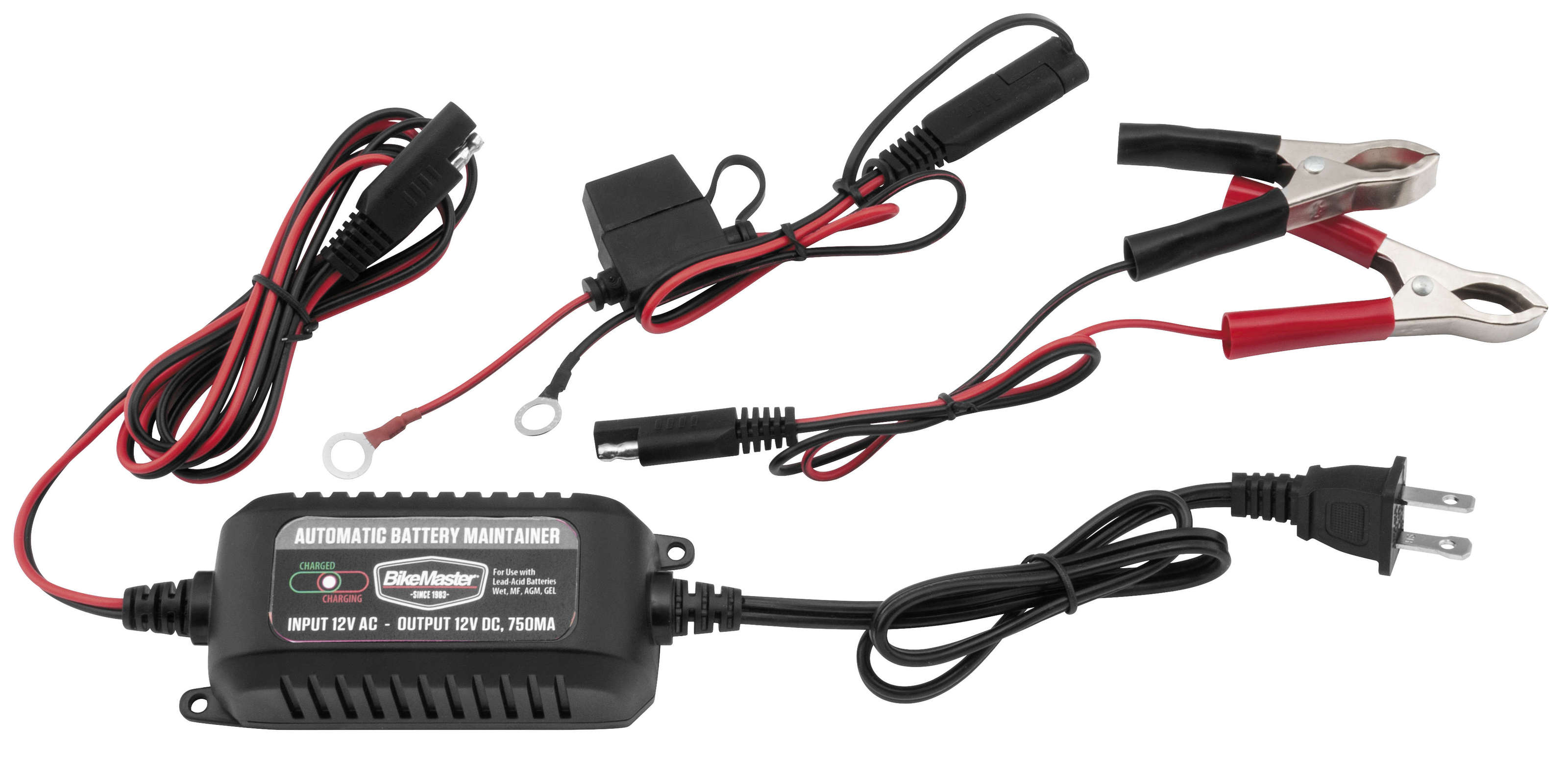 750mA Battery Charger & Maintainer - Includes Quick Disconnect Lead and Clip Lead - Click Image to Close