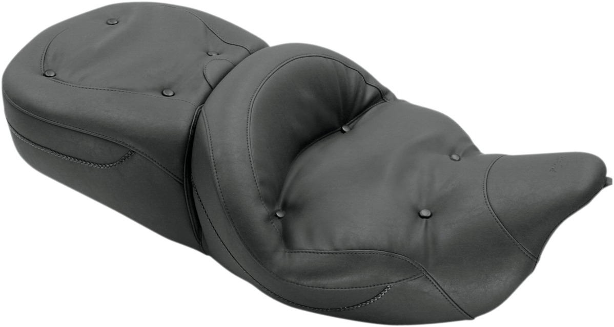 Super Touring Pillow Vinyl 2-Up Seat Backward - For 08-20 Harley FLH FLT - Click Image to Close