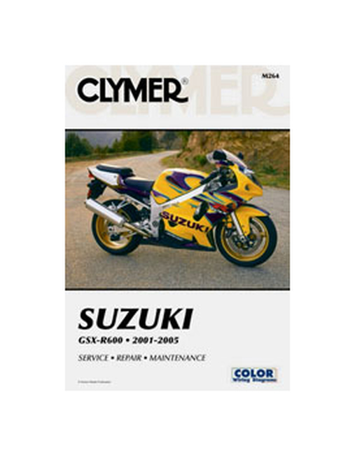 Shop Repair & Service Manual - Soft Cover - For 01-05 Suzuki GSXR600 - Click Image to Close