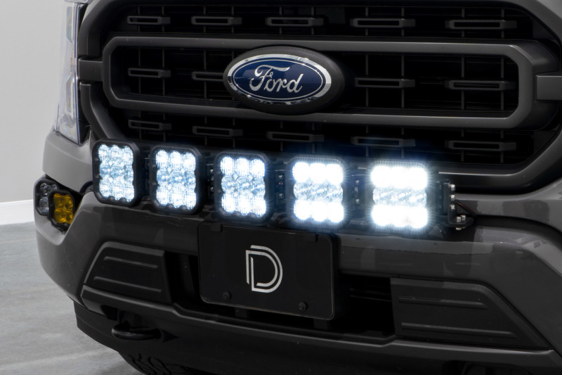 SS5 Grille CrossLink Lightbar Kit Pro White Combo Fits 21-22 Ford F-150 - Click Image to Close