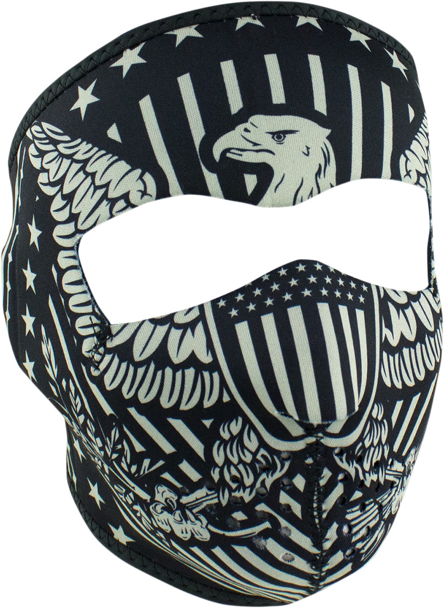 Full-Face Neoprene Mask - Neo Full Mask Vintage Eagle - Click Image to Close