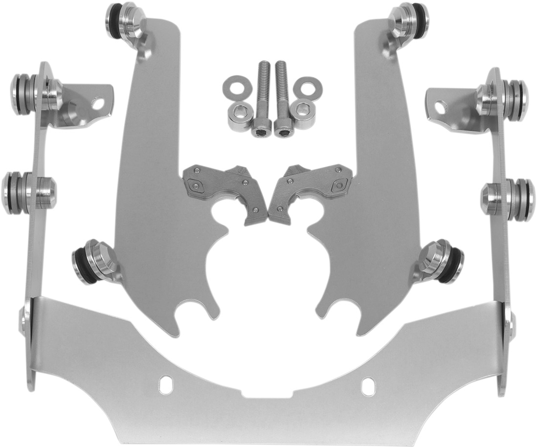 Chrome No-Tool Trigger-Lock Mount Kit for Sportshields - For 98-03 750 Shadow ACE & 98-07 1100 Shadow Sabre - Click Image to Close