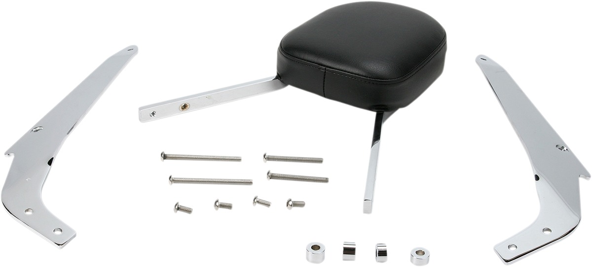 Standard Square 17" Sissy Bar Chrome - For 2009 Suzuki Boulevard M90 - Click Image to Close