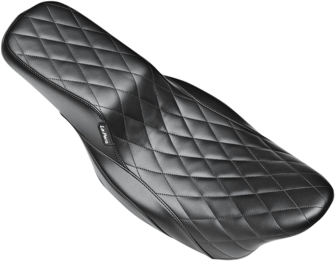 Nomad Diamond Vinyl 2-Up Seat - Black - For 08-20 Harley FLH FLT - Click Image to Close