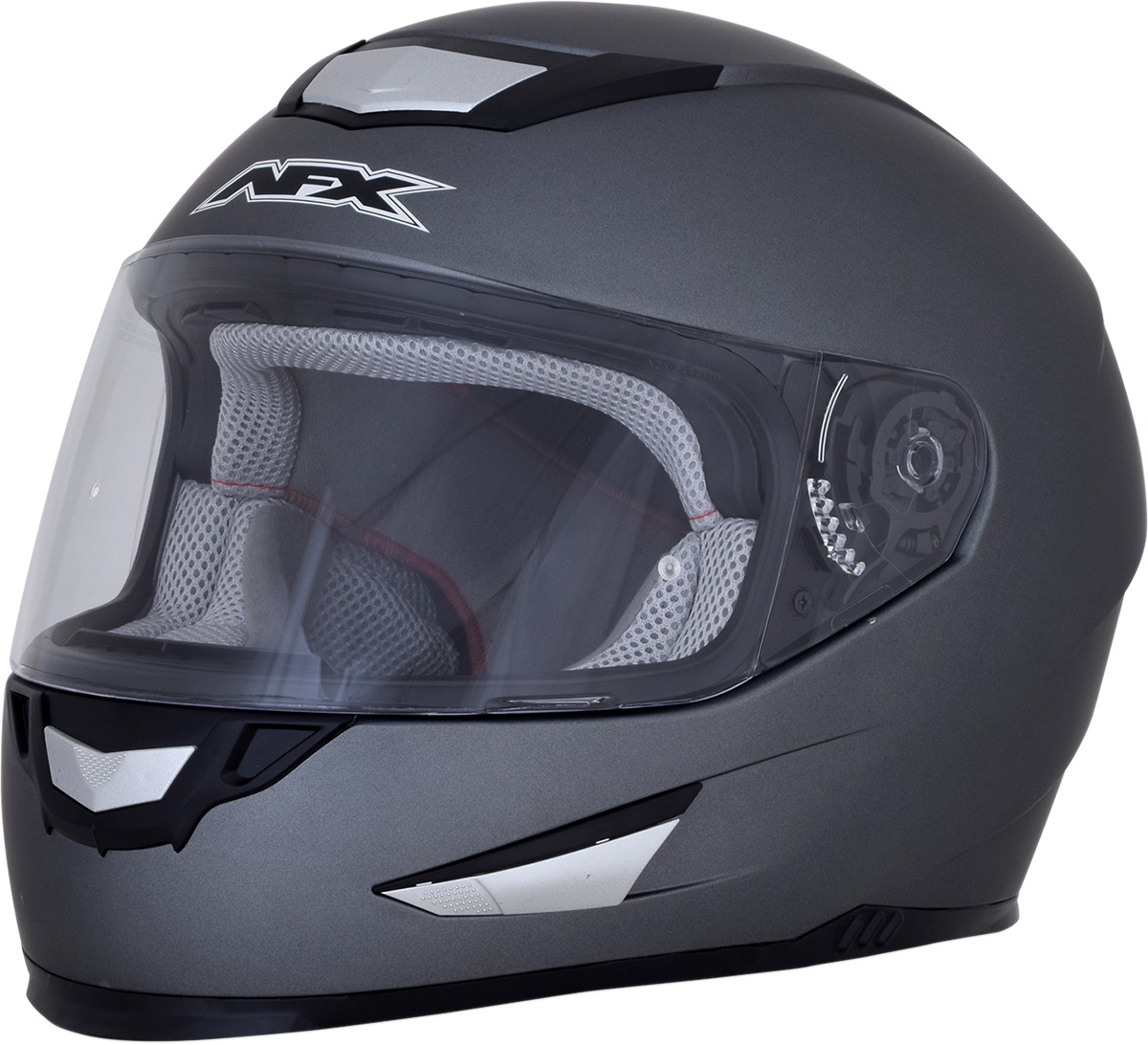 FX-99 Full Face Street Helmet Gray Large - Click Image to Close