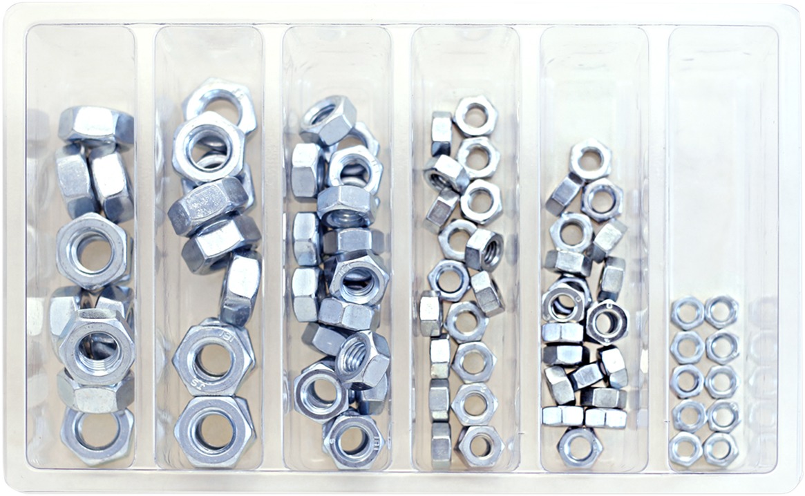 Nut Assortment Packs - Hex Nut Assortment M5-M10 - Click Image to Close