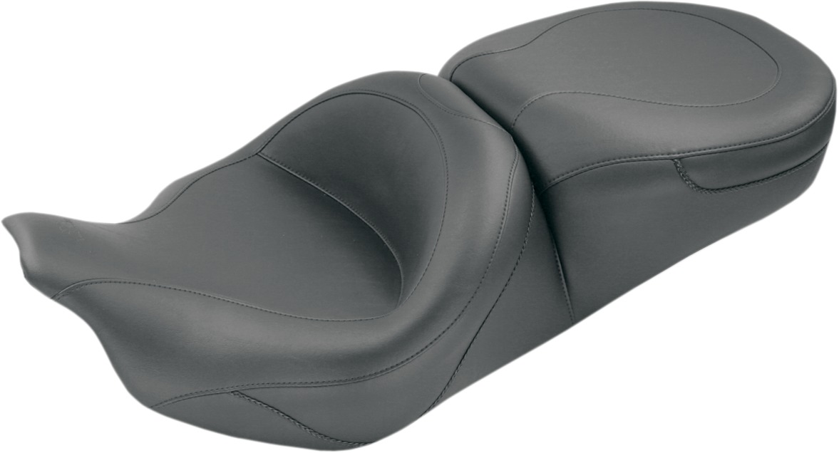 Ultra Touring Stitched Vinyl 2-Up Seat - For 08-20 Harley FLH FLT - Click Image to Close