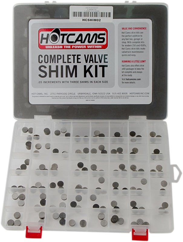 Hot Cams Valve Shim Kit 8.9mm 1.72-2.60mm For KTM - Click Image to Close