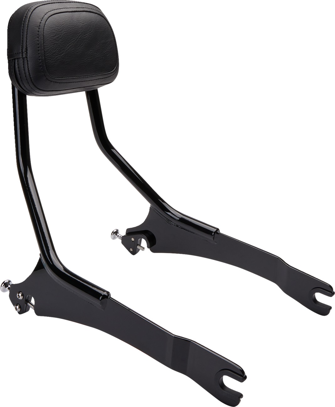 Detachable Backrest for Indian - Dtchble Bckrst Short W/Pp Blk - Click Image to Close