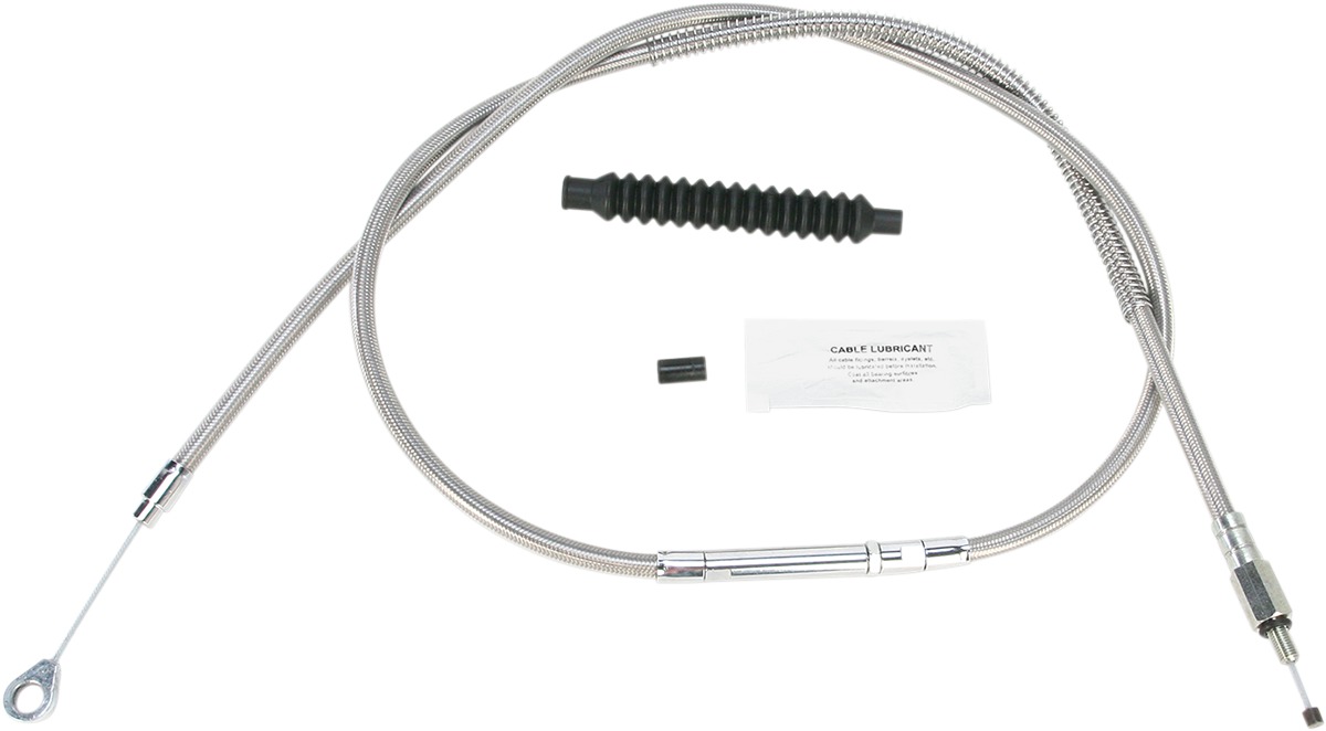 Clear Coat Stainless Steel Clutch Cables - Clutch Cable Ss +6 - Click Image to Close