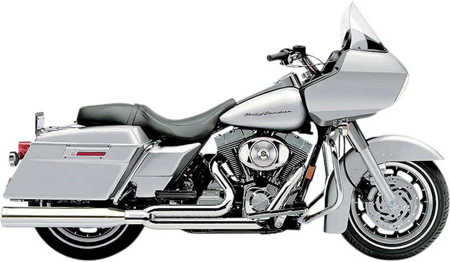 PowerPro HP Chrome 2-into-1 Full Exhaust - For 07-08 HD Touring - Click Image to Close