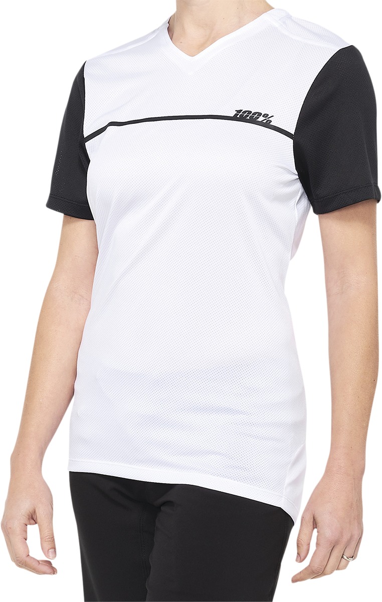 100% Women's Ridecamp Jersey White/Black XL - Click Image to Close