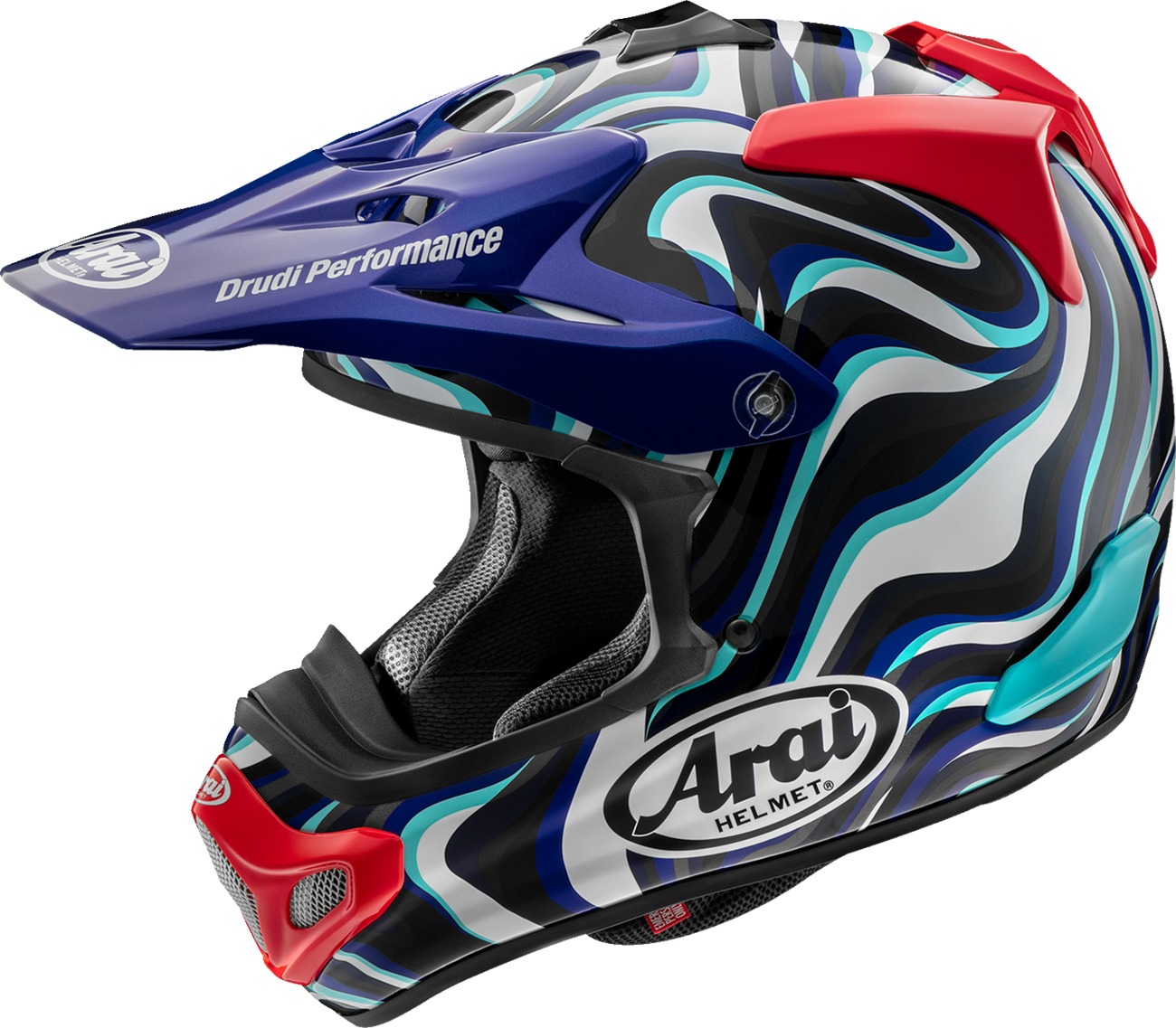 Arai VX-Pro4 Stream Helmet - Large - Off-road helmet with Stream graphic - Click Image to Close