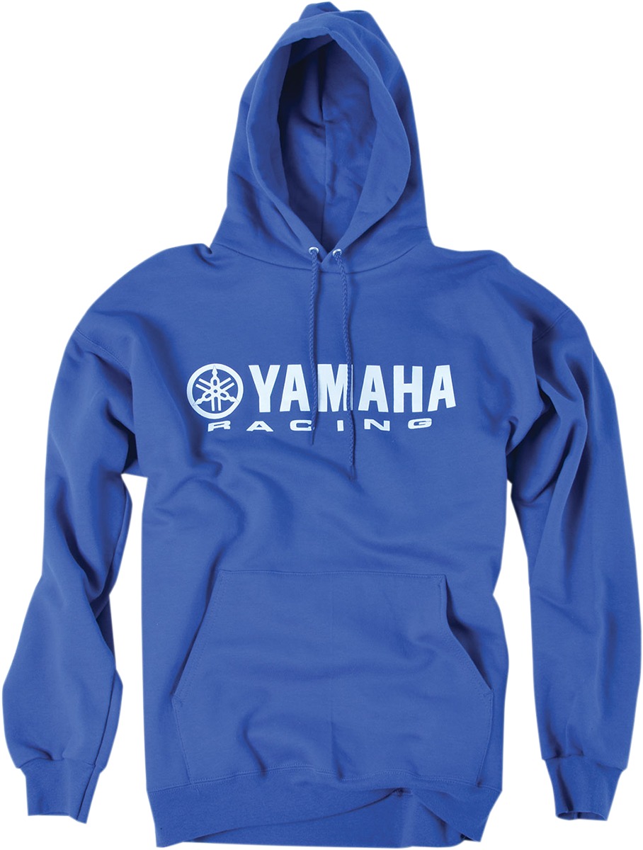 Men's Yamaha Racing Hoody - Yamaha Racing Hoody Blu Lg - Click Image to Close