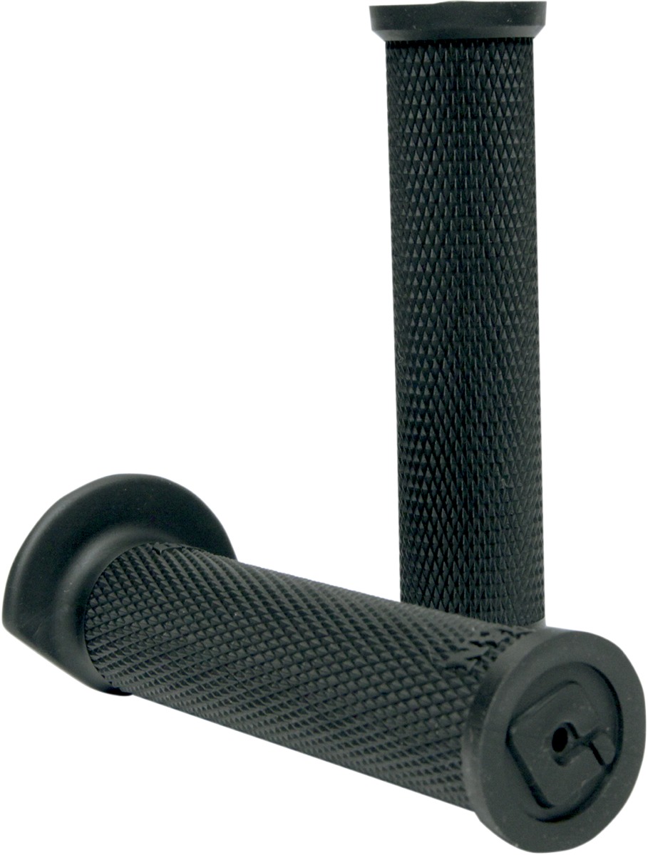 ODI Ruffian Single-Ply ATV Grips Black - Durable ATV grips with knurled pattern - Click Image to Close