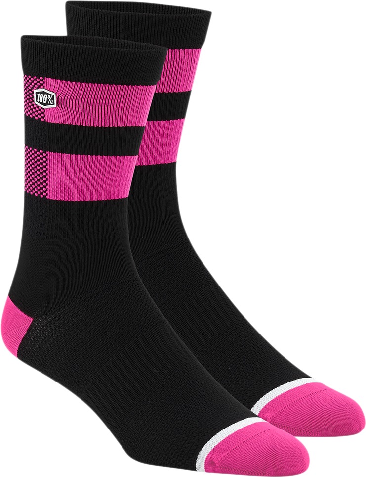 Men's Flow Socks - Flow Socks Blkflopnk Lg/Xl - Click Image to Close