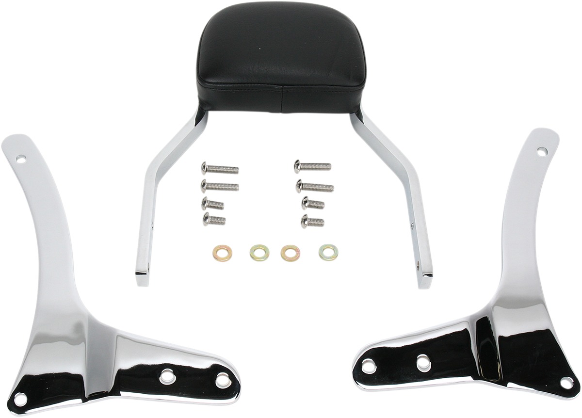 Mini Square 11" Sissy Bar Chrome - For 99-13 Yamaha 1600/1700 Road Star - Click Image to Close