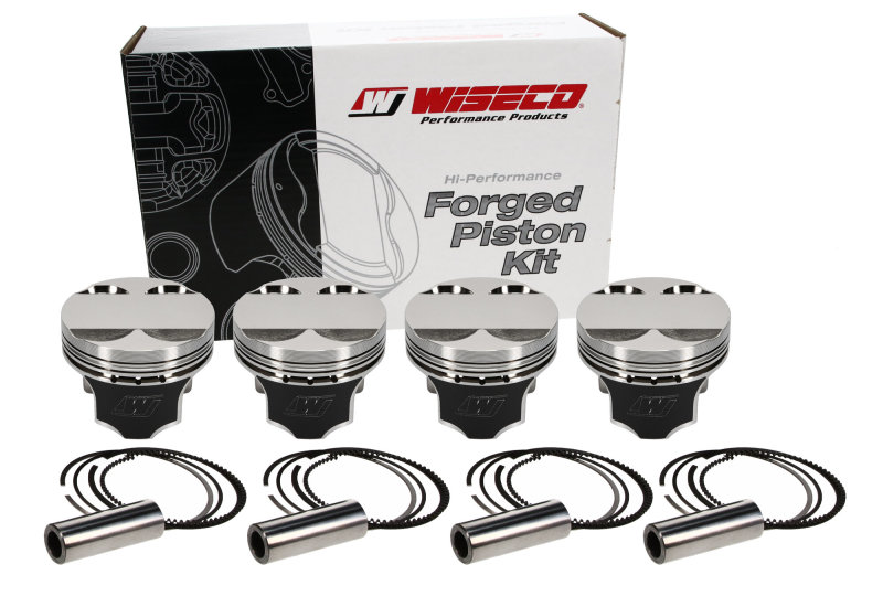 Wiseco Turbo F-TOP 1.176 x 81.5mm Piston Kit Fits Honda B16A - Click Image to Close