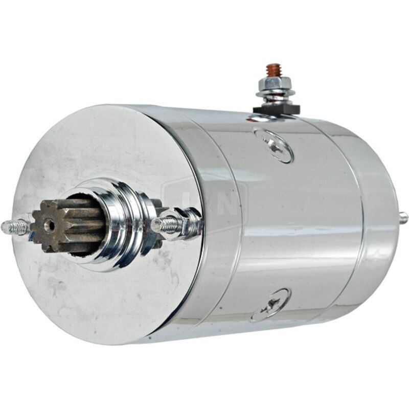 Chrome Starter Motor Hitachi Type - Click Image to Close