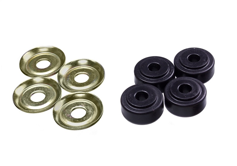 Black Shock Tower Bushing Set 7/8in Nipple 3/8in ID 1-1/4in OD - Click Image to Close