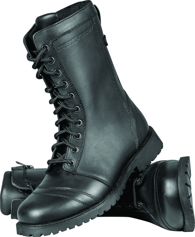 Fast Times Leather Boots Black Womens- 10 - Click Image to Close