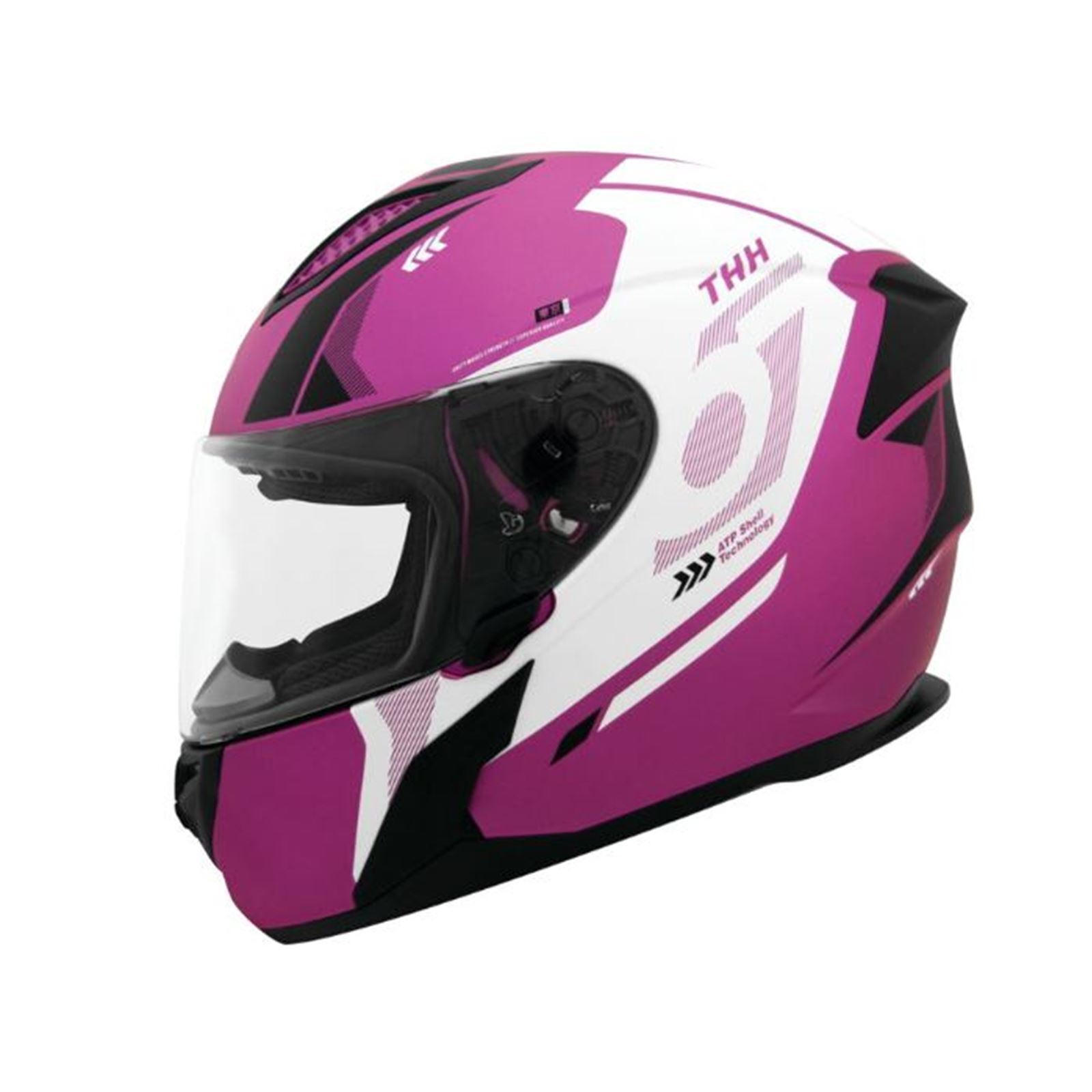 THH Helmets T810S Hayate Metpnkwht 2Xl - Click Image to Close