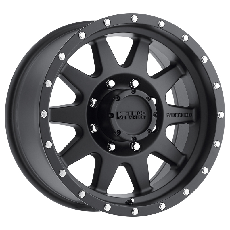 MR301 The Standard 17x9 -12mm Offset 8x6.5 130.81mm CB Matte Black Wheel - Click Image to Close