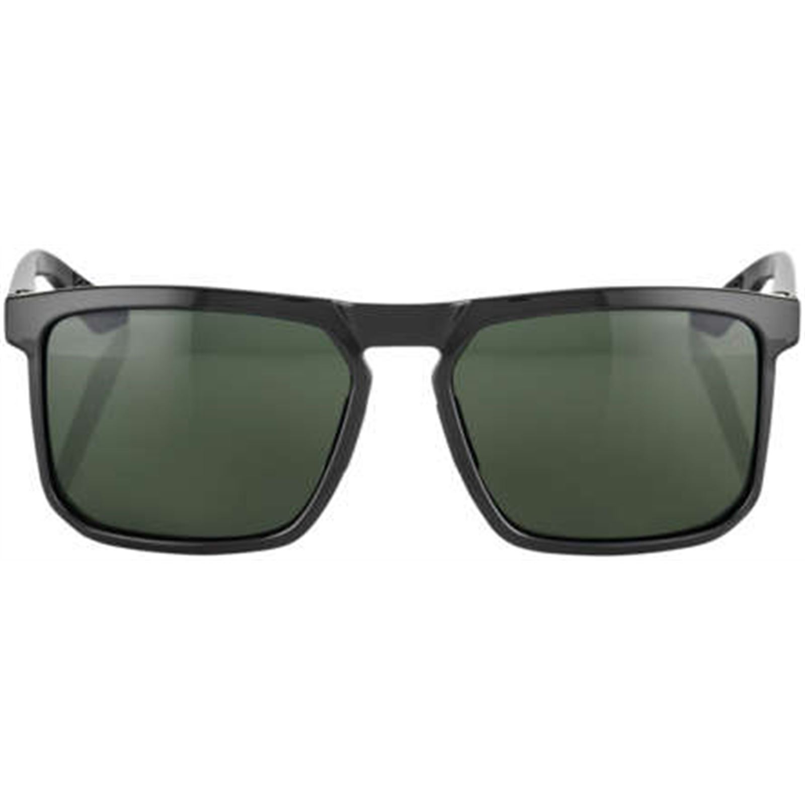 100% Renshaw Sunglasses - Black/Grey-Green, Unisex - Click Image to Close