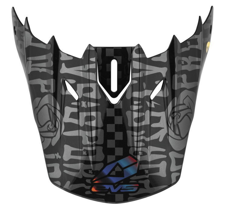 EVS T5 Evilution Visor - Black - Click Image to Close