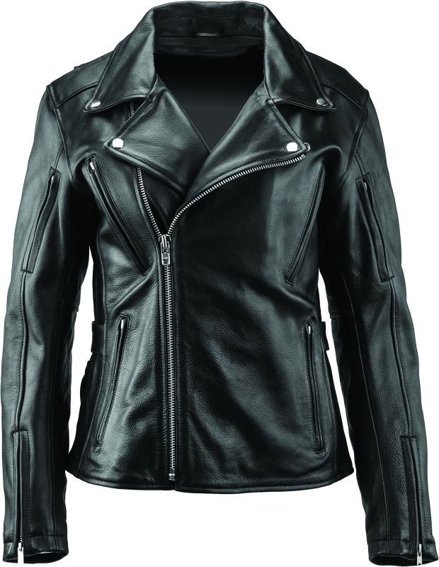 Ironclad Classic Leather Jacket Black Womens - Large - Click Image to Close