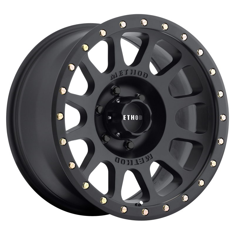 MR305 NV 16x8 0mm Offset 6x5.5 108mm CB Matte Black Wheel - Click Image to Close