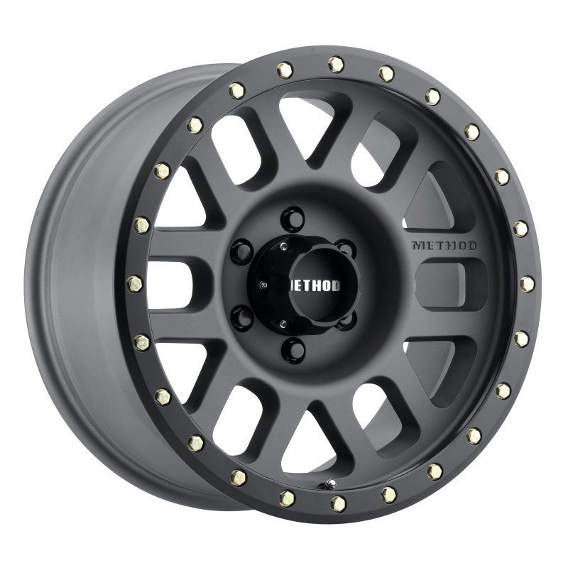 MR309 Grid 18x9 +18mm Offset 6x135 94mm CB Titanium/Black Street Loc Wheel - Click Image to Close