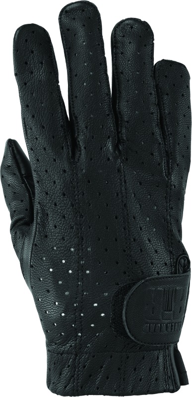 Tucson Leather Perforated Gloves Black - Medium - Click Image to Close