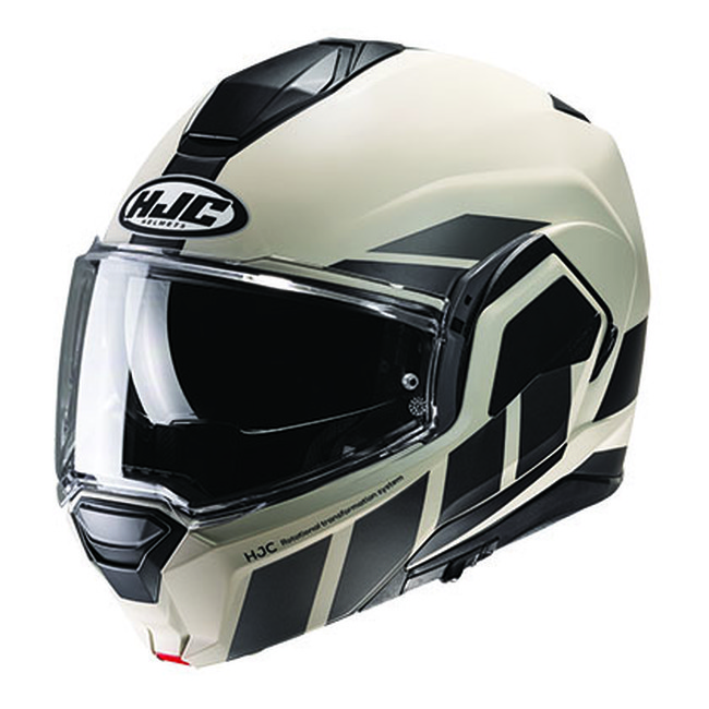 Black/White HJC i100 Beis Modular Helmet - 2X-Large - Click Image to Close