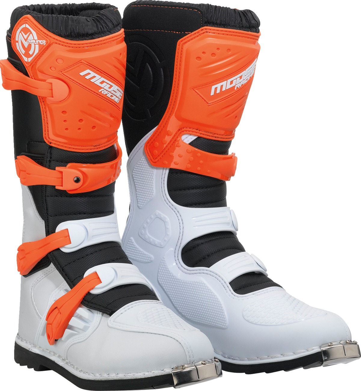 Moose Offroad Qualifier Boots Orange Size 9 - Off-road riding boots in Orange, Size 9 - Click Image to Close