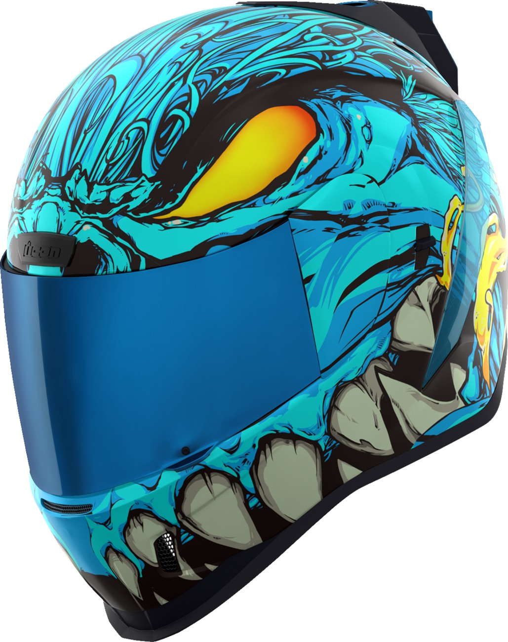 ICON Airform Manik'RR MIPS Helmet L Blue/Green - Full-face helmet with MIPS technology - Click Image to Close