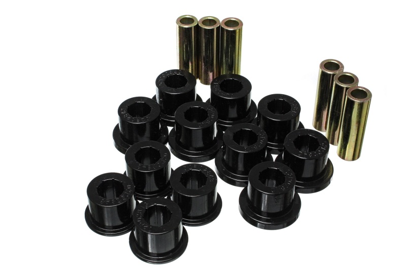 Rear Leaf Spring Bushings - Black - Click Image to Close