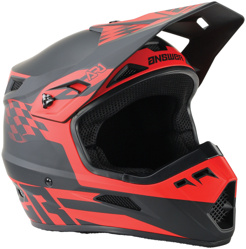 Answer AR1 Sweep Helmet Black/Red Youth Small - Youth Small Black/Red AR1 Helmet - Click Image to Close