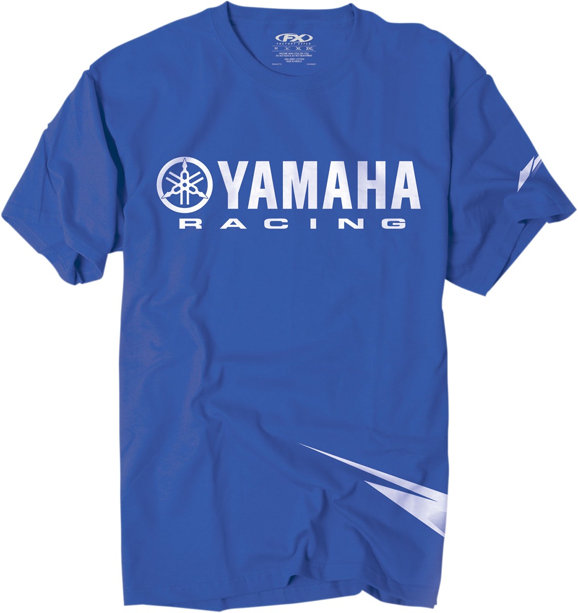 Men's Yamaha Racing Strobe Tee - Yamaha Racing Strb Tee Blu Lg - Click Image to Close