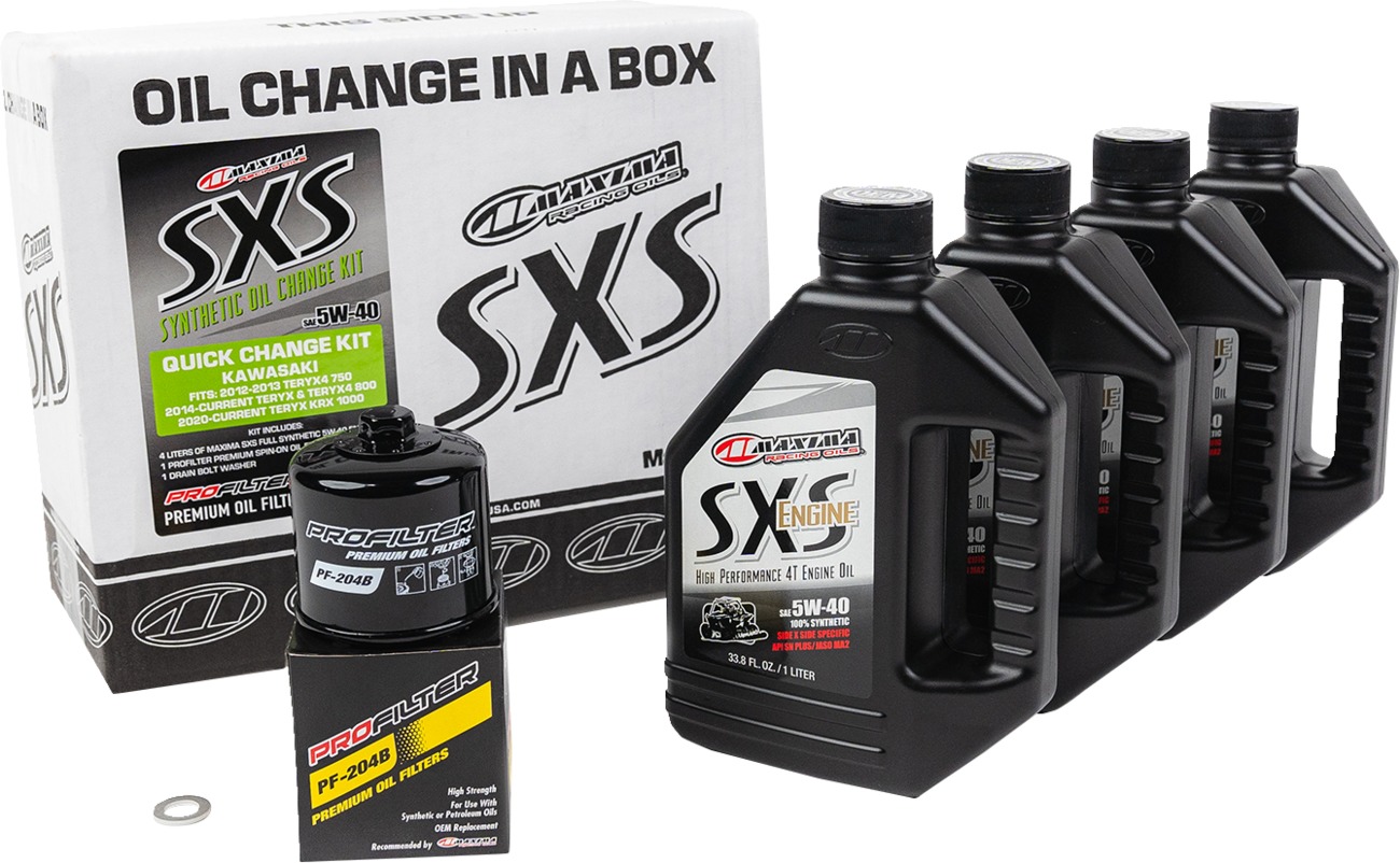 SXS Kawasaki Teryz KRX Quick Change Kit 5W-40 - Click Image to Close