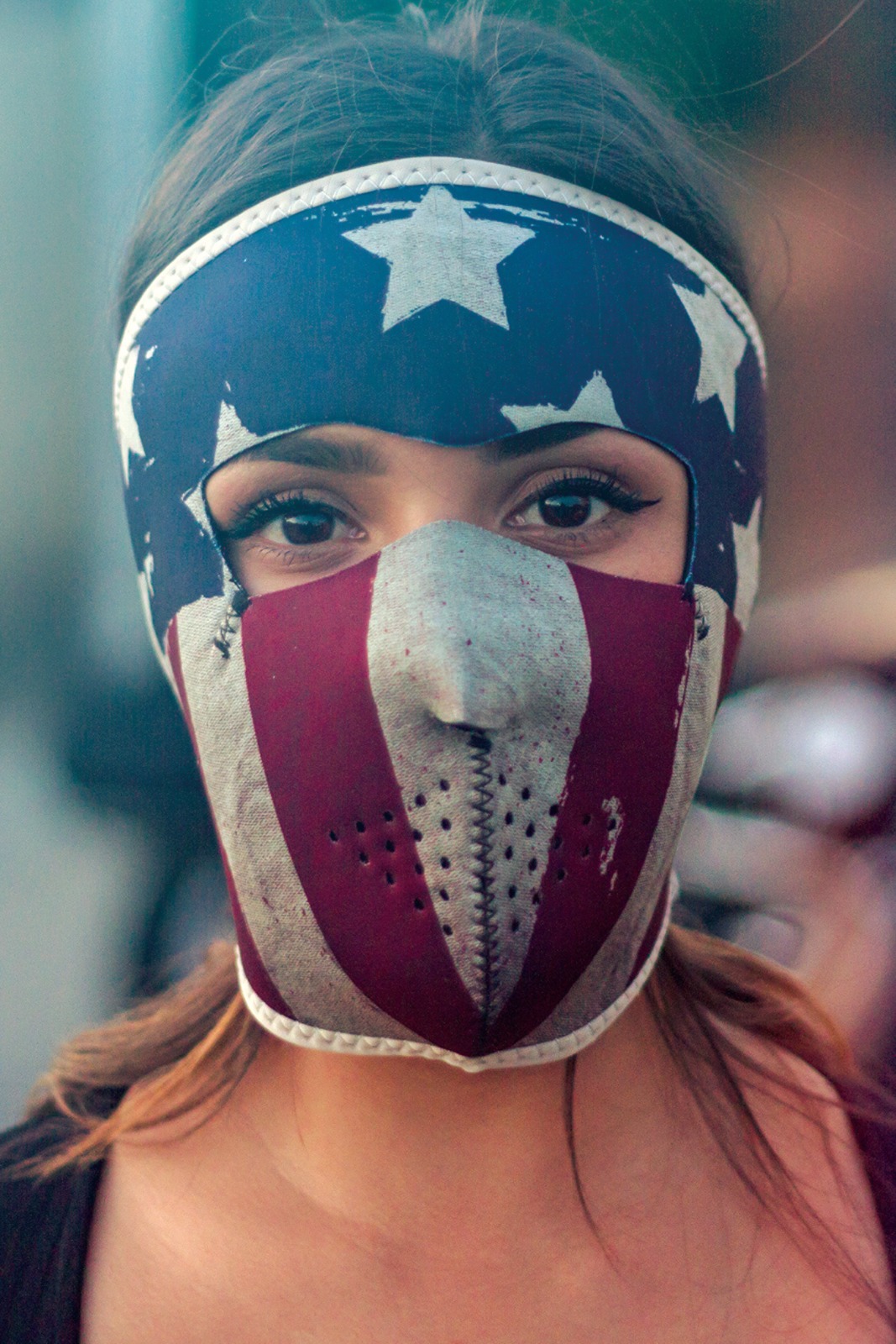 Full-Face Neoprene Mask - Neo Full Mask Patriot - Click Image to Close