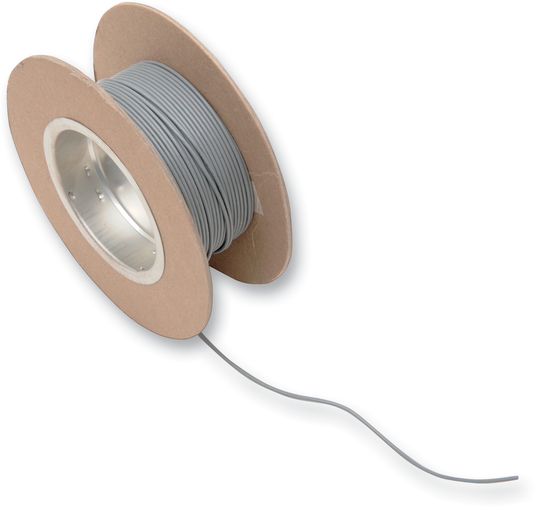 Gray 18 Gauge OEM Color Match Primary Wire - 100' Spool - Click Image to Close