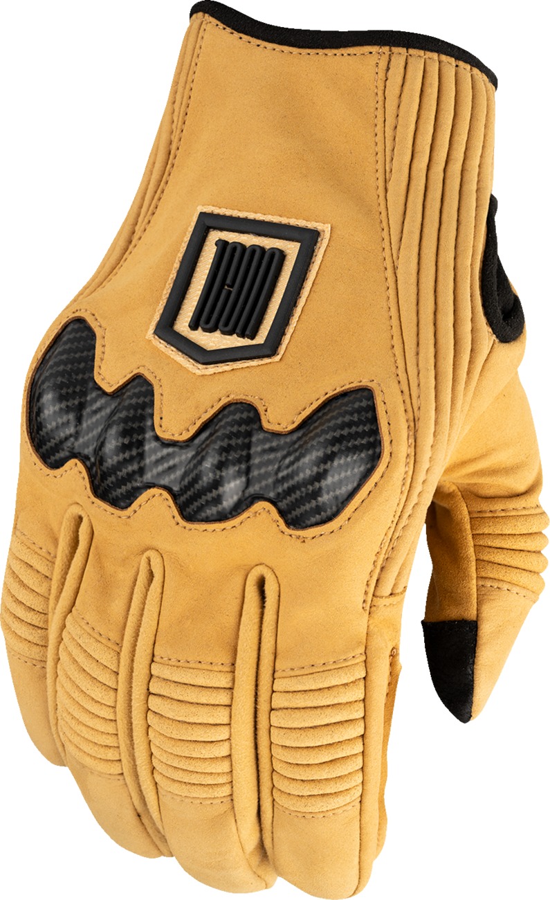 ICON Long Track CX Gloves - 2XL - Men's short cuff gloves with D3O knuckle protection - Click Image to Close