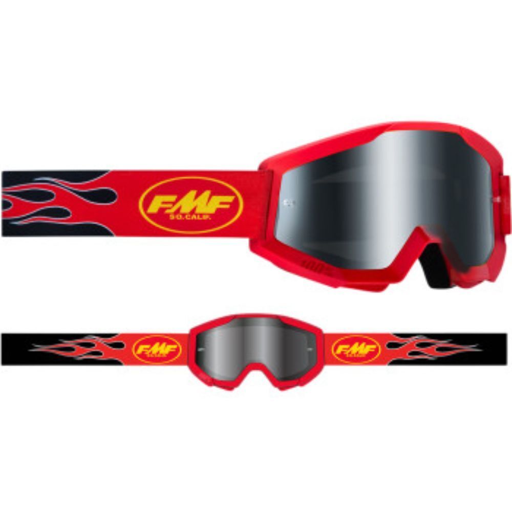 FMF Vision Powercore Sand Flame Red Smk - Click Image to Close