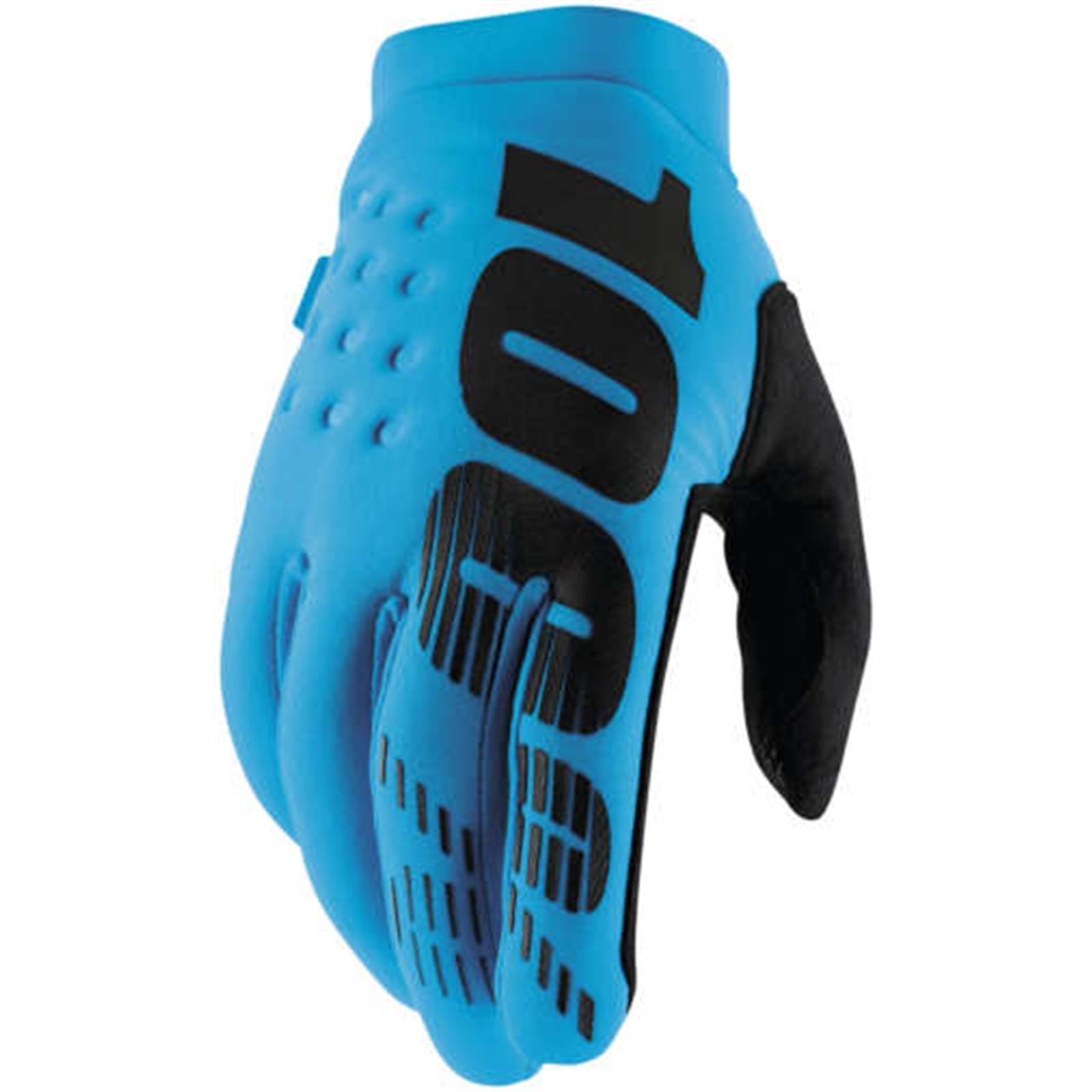 100% Brisker Cold-Weather Gloves Turquoise Large - Click Image to Close