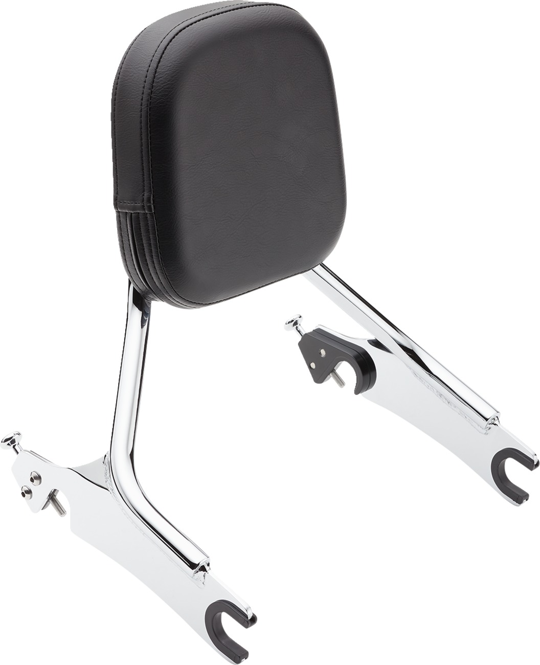 Cobra Detachable Backrest Short Medium Pad Chrome Fits Indian Chieftain 14+ - Click Image to Close